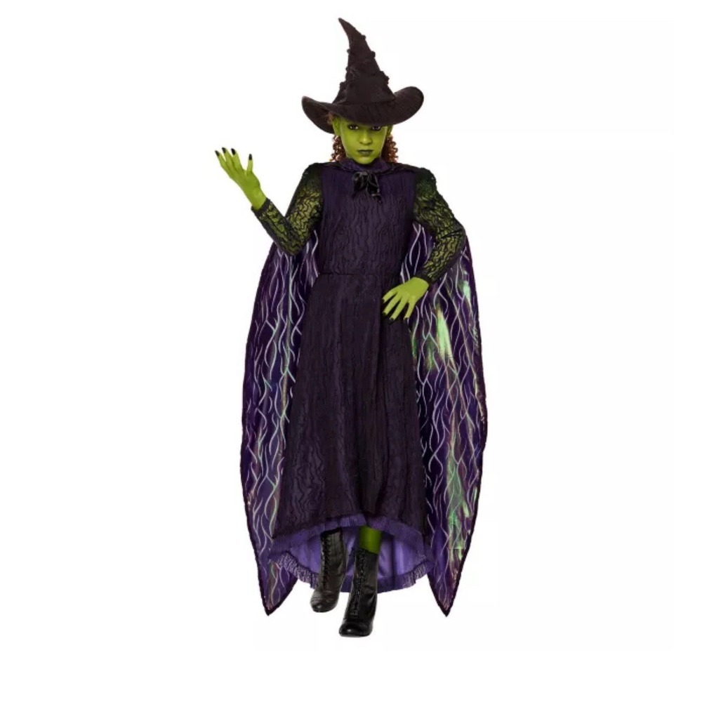 NWT Wicked Movie Child Costume Large 12/14 Witch